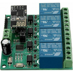 Moduł przekaźnika 4-kanałowy WiFi IoT 12V ESP8266 do Smart Home